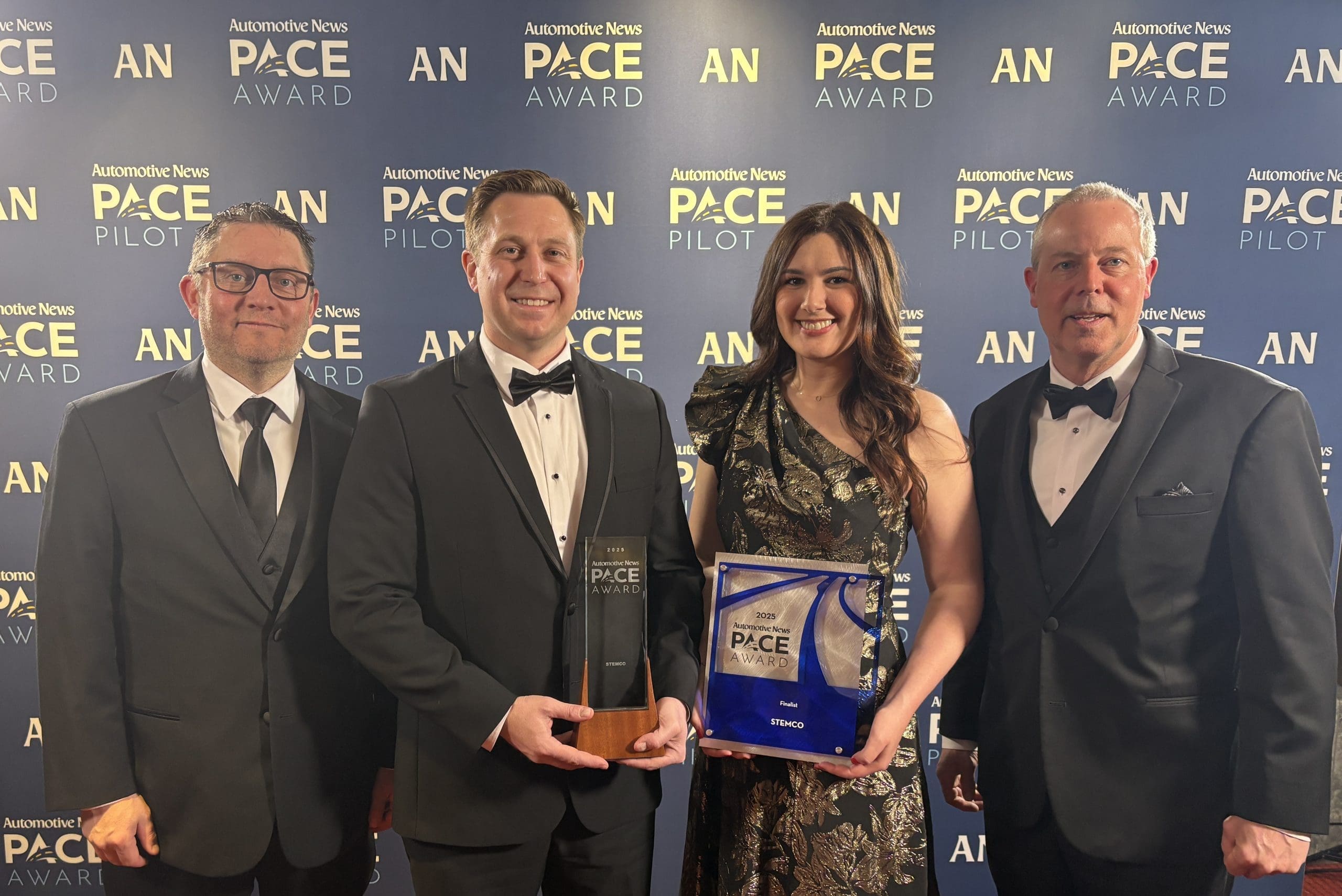 Image of four people accepting the PACE award for Stemco.